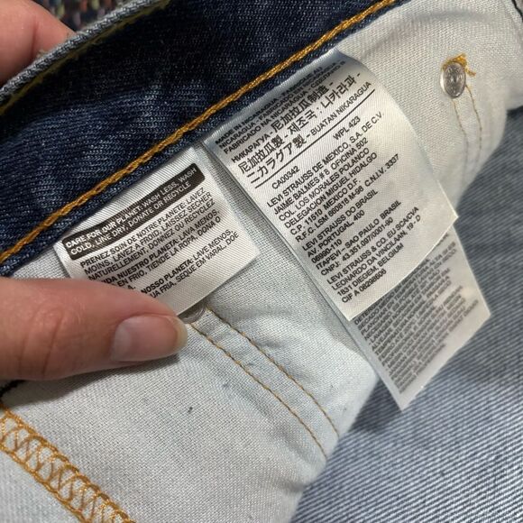 LEVI size 50x30 Classic Blue Men's Jeans 550 - Picture 4 of 11